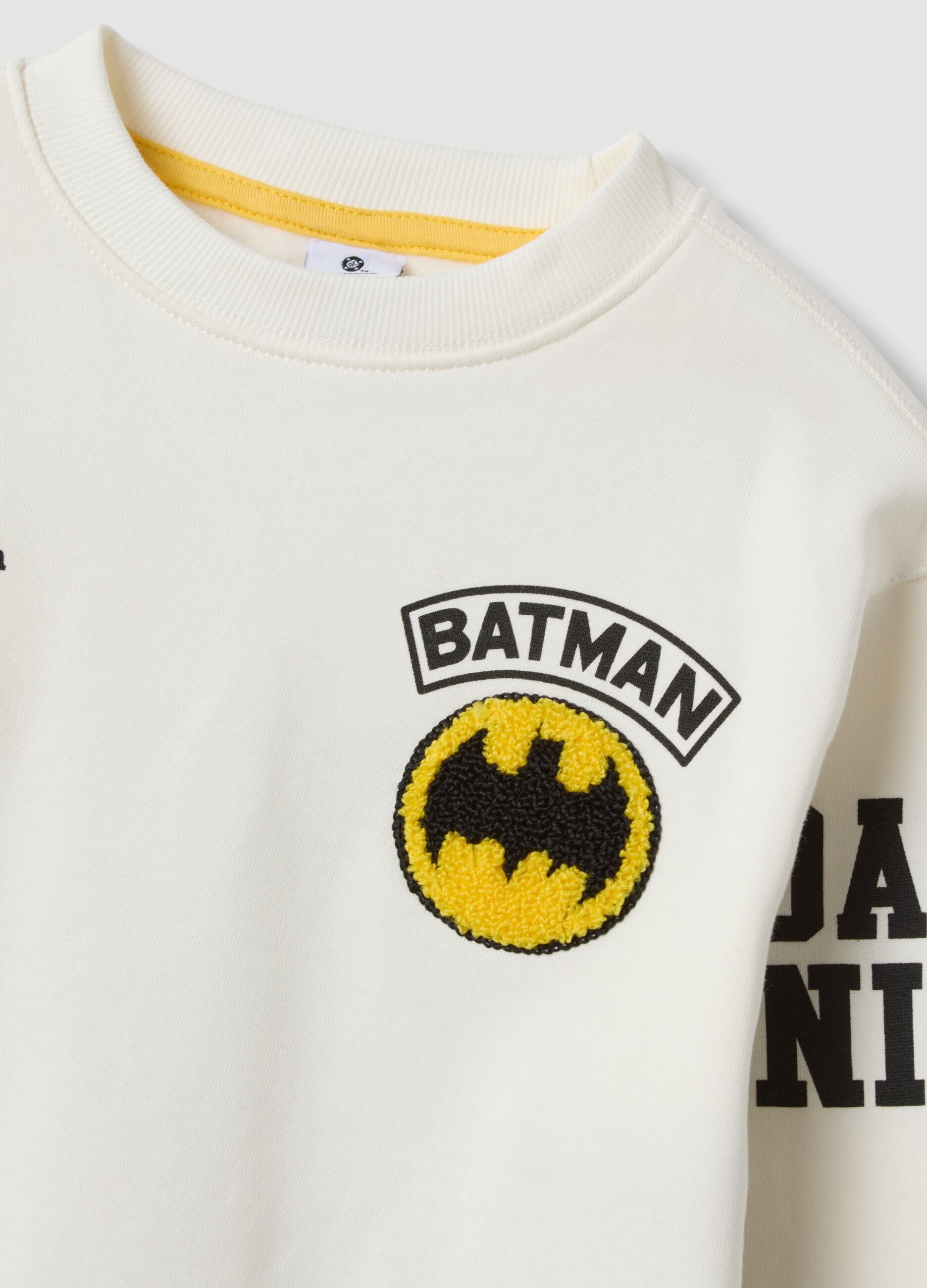 Blue and white pure cotton Batman tracksuit
