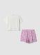Pink organic cotton short pyjamas_1