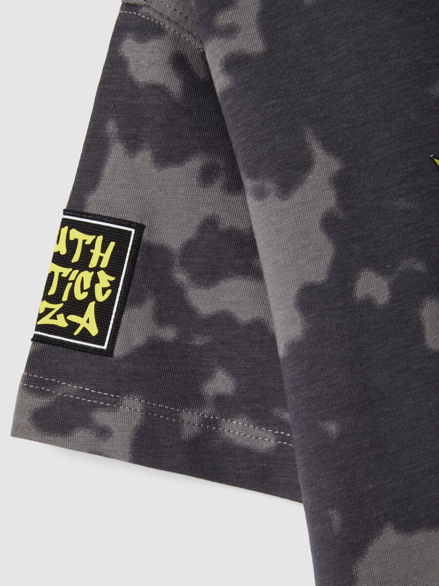 Grey pure cotton kids regular fit T-shirt with print_3