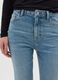 Blauwe enge Jeans aus elastischer Baumwolle mit hoher Taille_3