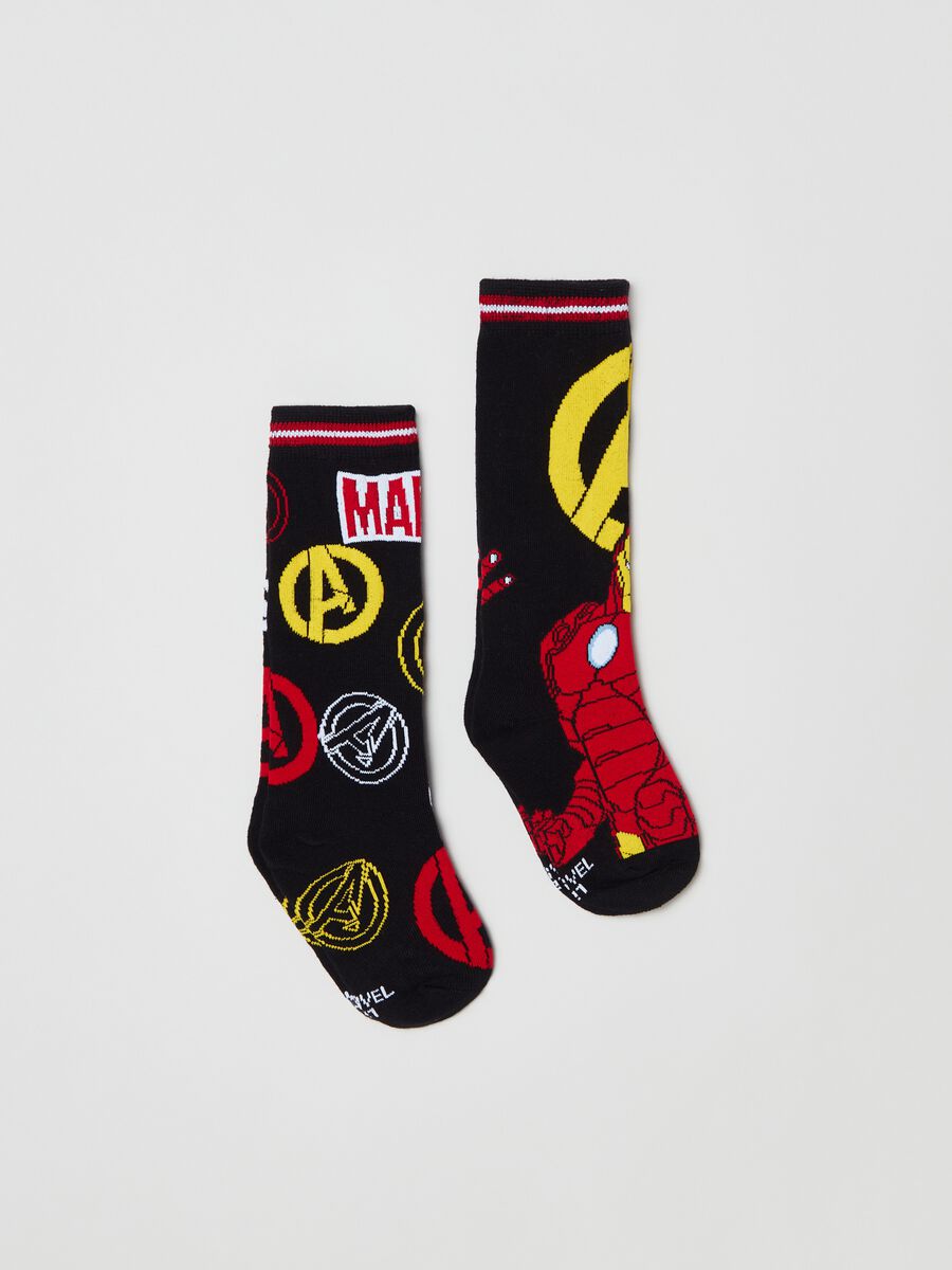 Two-pair pack long socks with Avengers design_0
