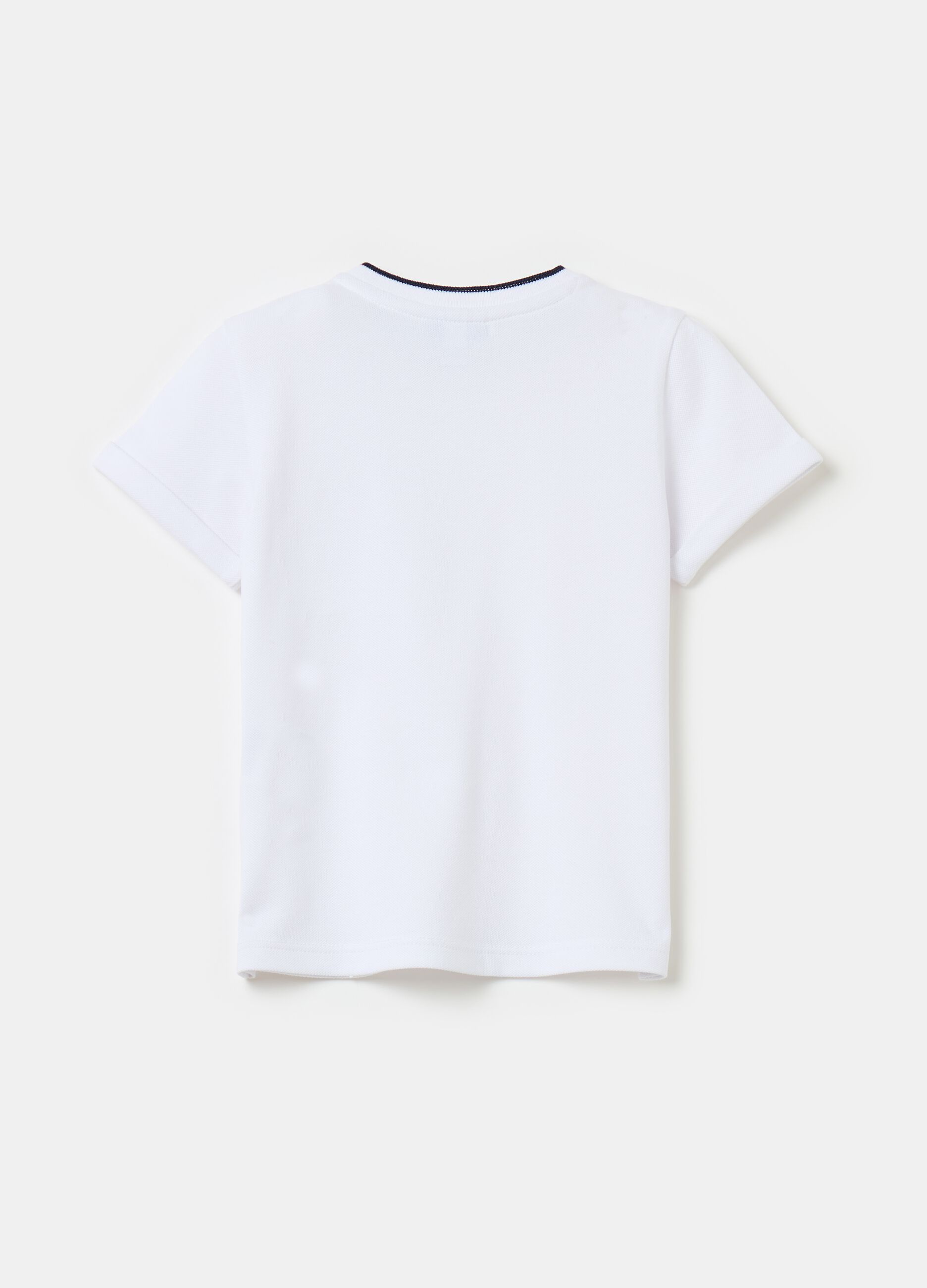 T-shirt in piquet con taschino