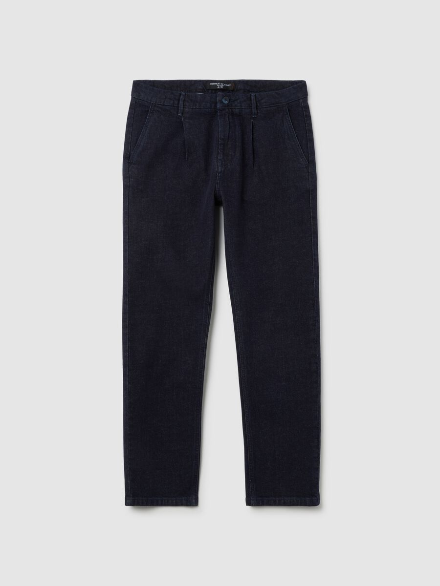 Blaue Denim-Chino-Hosen_4