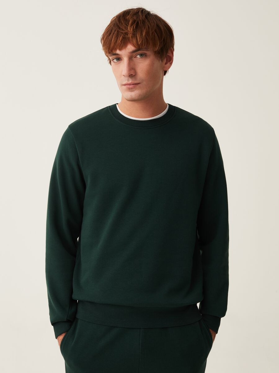 Sweatshirt with round neck_0
