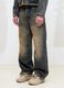 Vintage Wide-Leg Denim in Dark Blue_3
