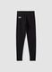 Schwarze Slim-Fit-Leggings aus elastischem Baumwolljersey mit Everlast-Logo_2