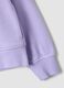 Purple hoodie in pure organic cotton for girls_3
