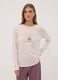 Mauve purple organic cotton crew-neck pyjamas_1