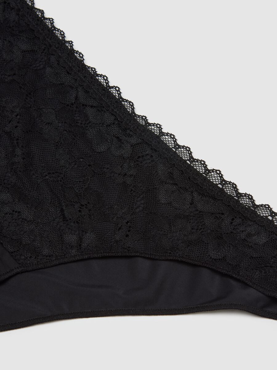 Black lace regular fit knickers_5