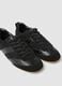 Black real leather sneakers_1