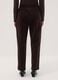 Braune Ripp-Hose aus Stretch-Baumwolle mit elastischem Bund_3