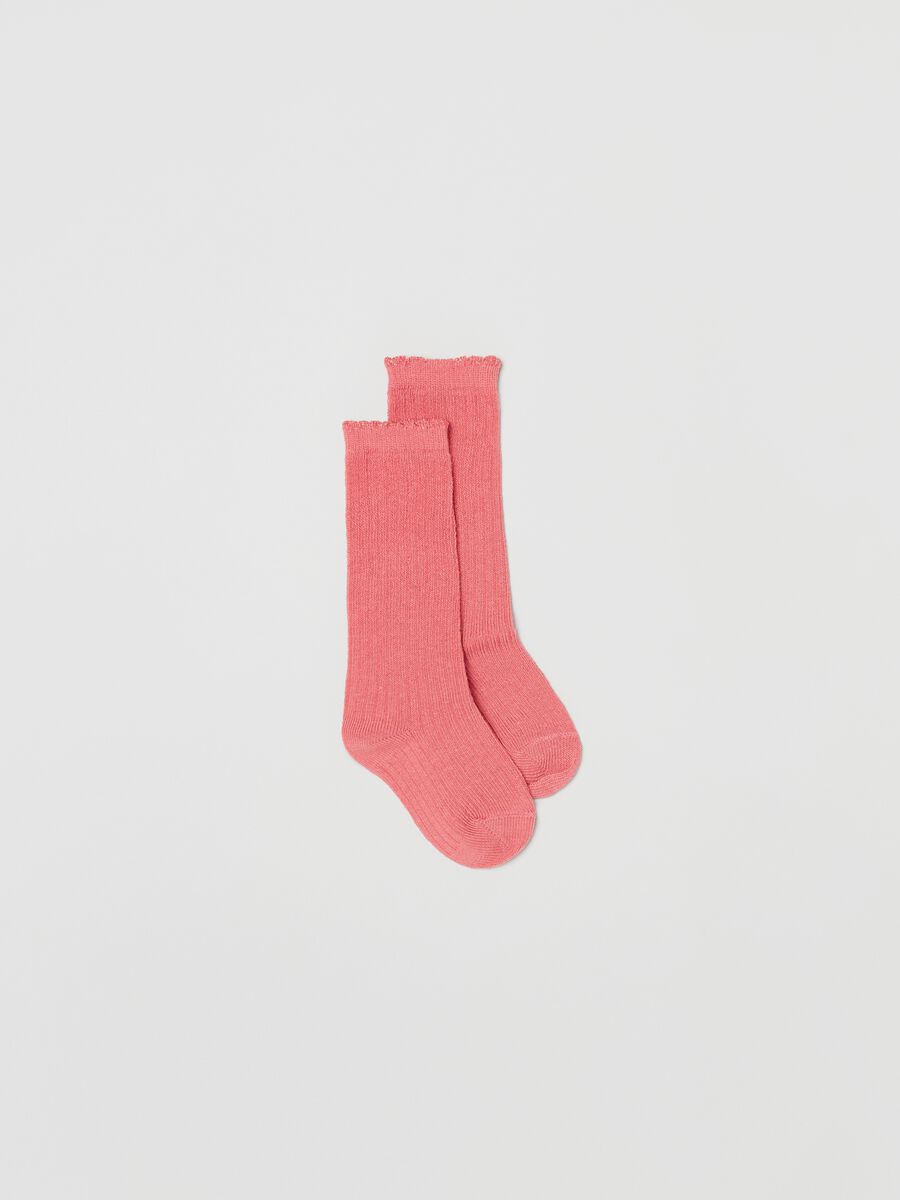 Three-pair pack long socks with lurex_1