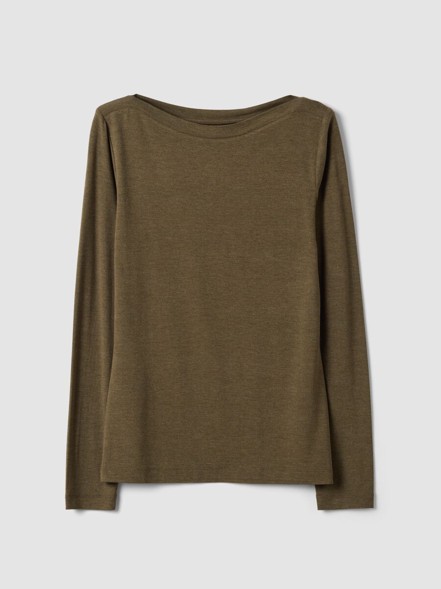 &Pi;&rho;ά&sigma;&iota;&nu;&omicron; slim-fit T-shirt &alpha;&pi;ό &epsilon;&lambda;&alpha;&sigma;&tau;&iota;&kappa;ή &beta;&iota;&sigma;&kappa;ό&zeta;&eta;_4