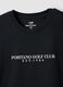 Schwarzes T-Shirt mit Schriftzug aus reiner Baumwolle, Regular Fit_1