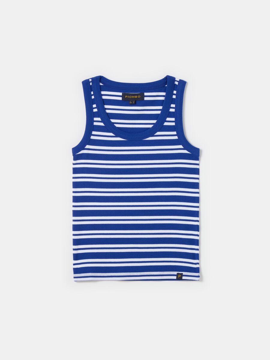 Ribbed tank top with striped pattern_3