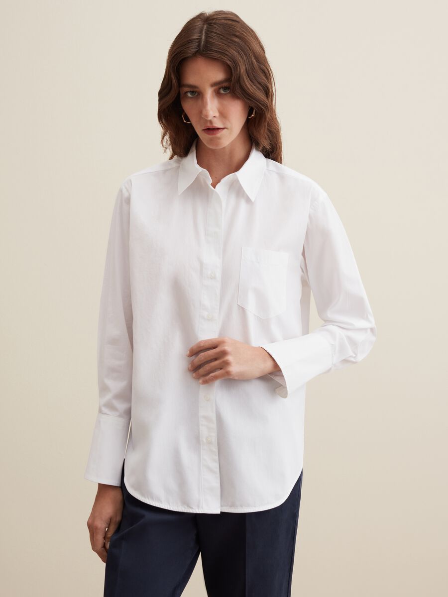 Cotton shirt with pocket_0