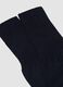 Blue long socks in pure cotton_1