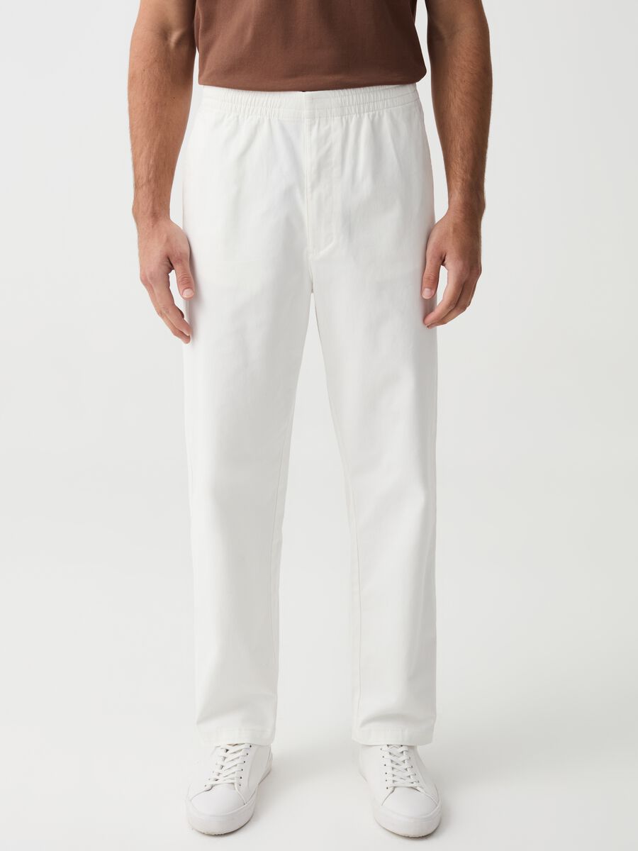 Relaxed-fit chino jogger trousers_1