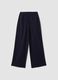 Jogger The Iconic Pants blu wide leg in viscosa elasticizzata_6