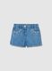 Baby girls&rsquo; blue regular-fit shorts in denim_0