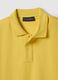Yellow short-sleeved pure cotton polo regular fit_5