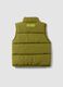 Green padded gilet with zip and high collar, regular fit for boys_1