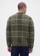 Camisola verde axadrezada em mistura de l&atilde; e alpaca_1