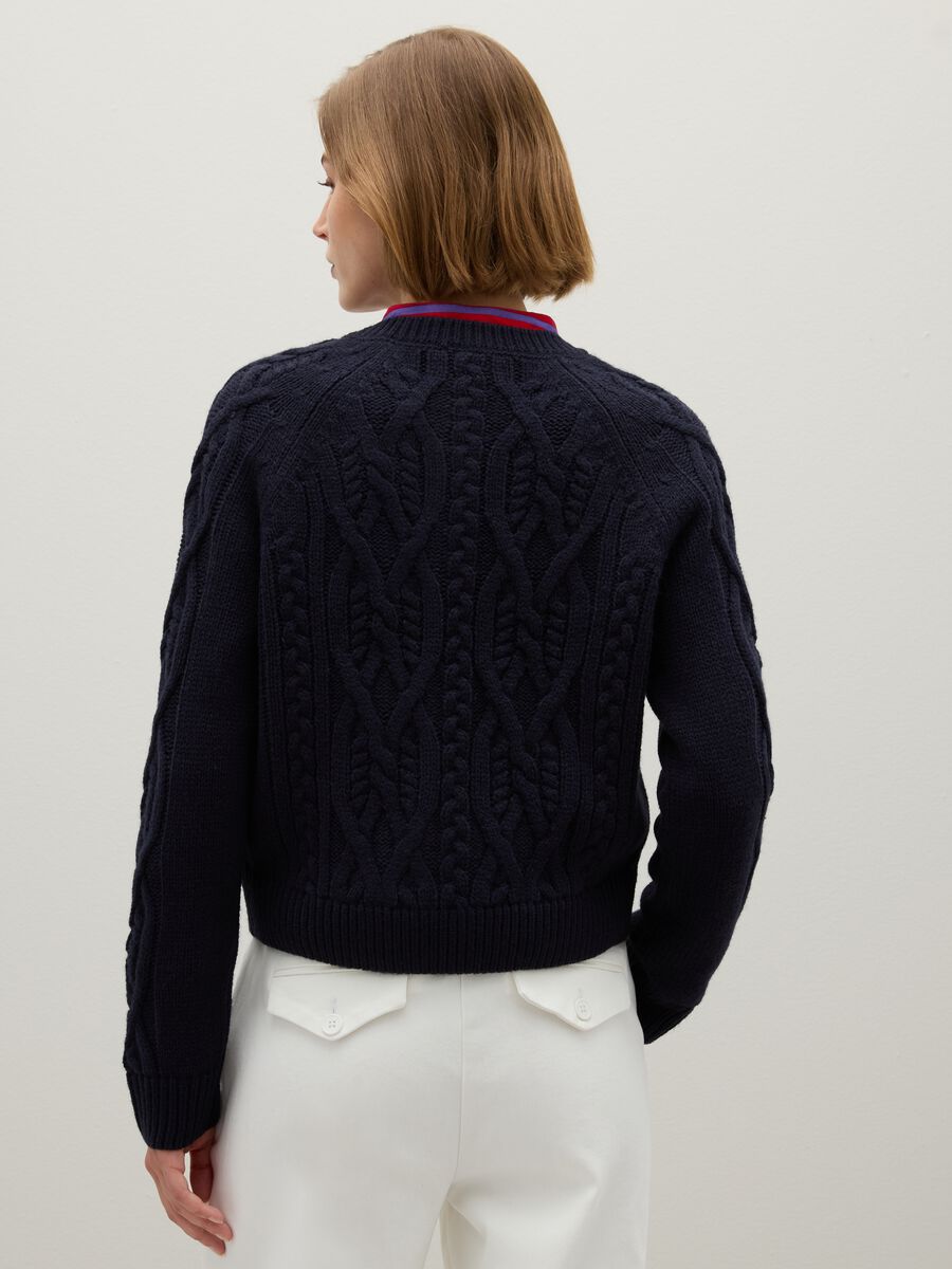 Regular Fit Blue Cardigan_2