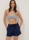 Blue pure cotton shorts_0