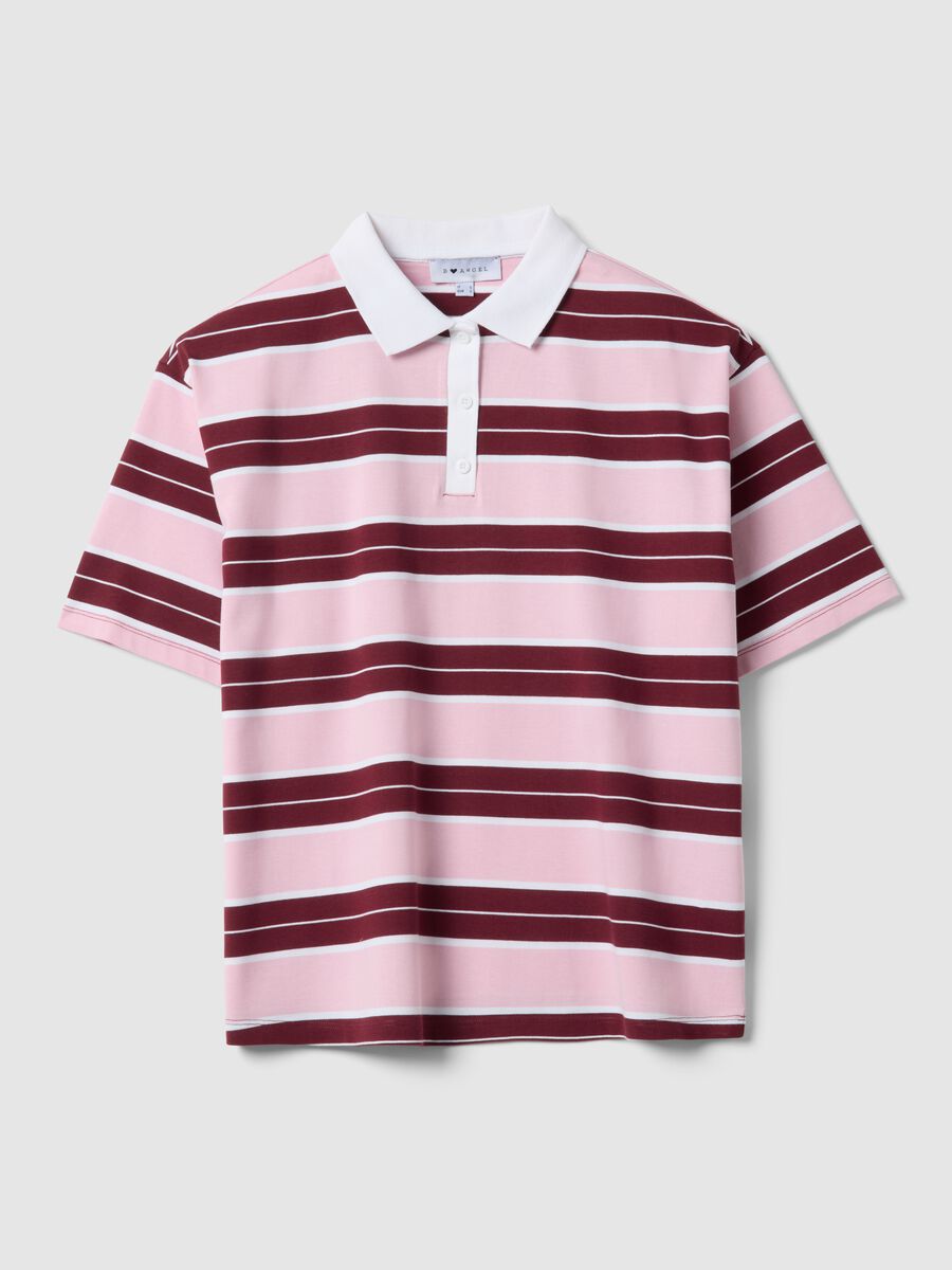 Women's Regular Fit Multi-Coloured Striped Pure Cotton Polo_0