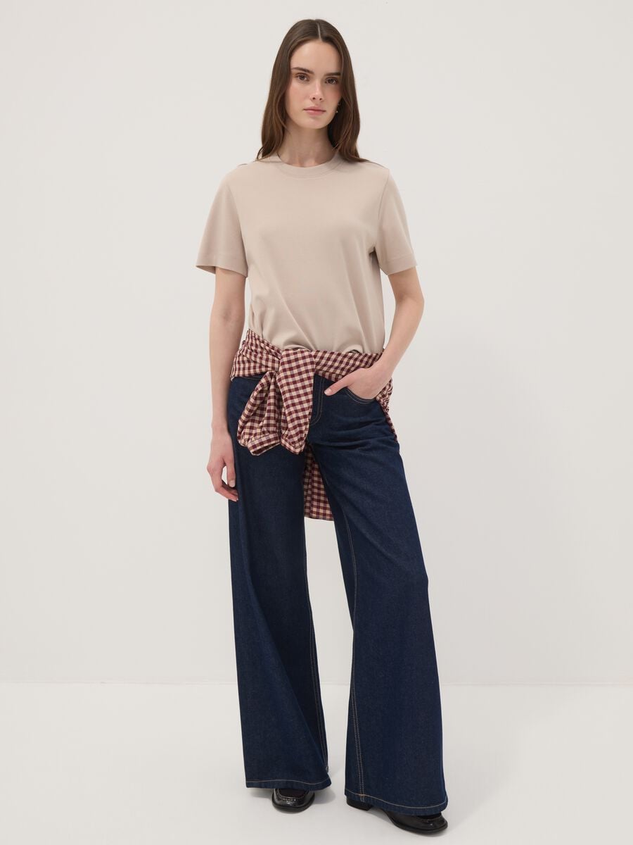 &Mu;&pi;&epsilon;&zeta; T-shirt relaxed &epsilon;&phi;&alpha;&rho;&mu;&omicron;&gamma;ή&sigmaf; &alpha;&pi;ό 100% &beta;&alpha;&mu;&beta;ά&kappa;&iota; &mu;&epsilon; &kappa;&omicron;&nu;&tau;ό &mu;&alpha;&nu;ί&kappa;&iota;_2