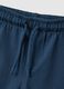 Blue pure cotton regular fit shorts for babies_2