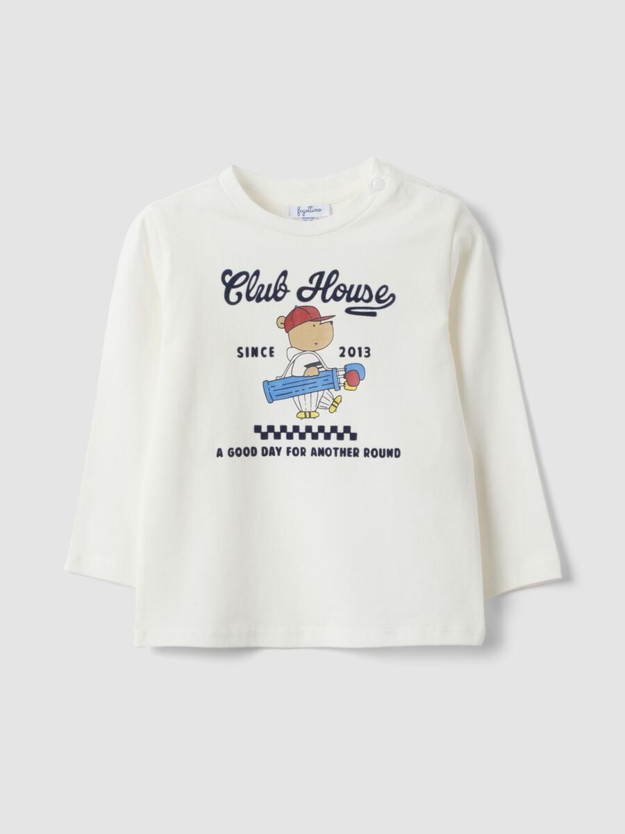 White pure organic cotton crew-neck T-shirt_0