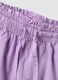 Purple pure cotton shorts with elasticated waist_2