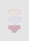 3-pack of multicolour baby girls&rsquo; briefs in stretch organic cotton blend_1