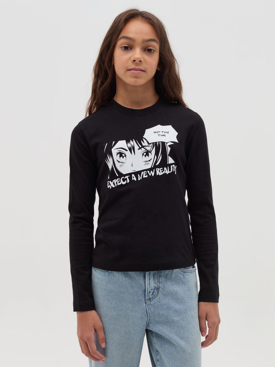 Long-sleeved T-shirt with print_0