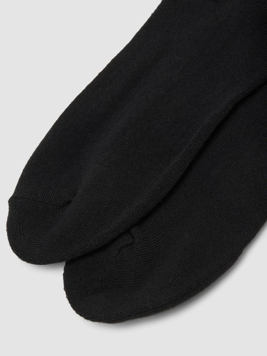 3er-Pack schwarze Sportsocken aus elastischer Baumwolle_2
