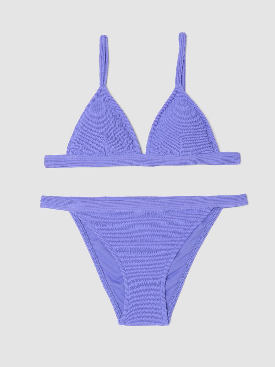 Purple stretch-fabric bikini_0