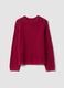 Mehrfarbiger Rippstrick-Pullover aus reiner Baumwolle mit Rundhals, Regular Fit_0