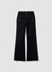 Blaue Flare-Jeans aus Stretch-Baumwolle_0