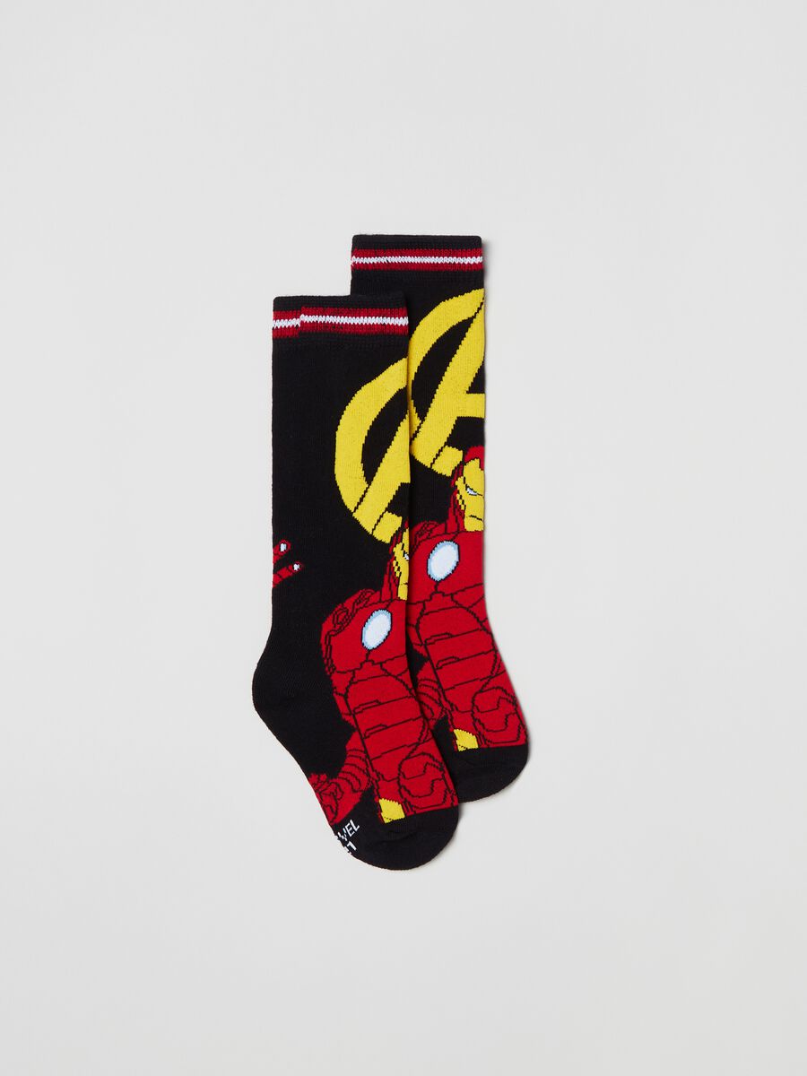 Two-pair pack long socks with Avengers design_1
