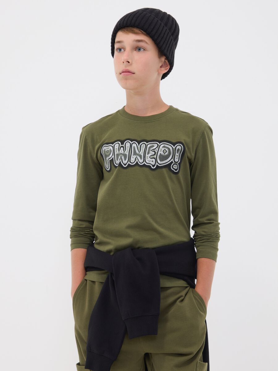 &Pi;&rho;ά&sigma;&iota;&nu;&omicron; T-shirt &alpha;&pi;ό 100% &omicron;&rho;&gamma;&alpha;&nu;&iota;&kappa;ό &beta;&alpha;&mu;&beta;ά&kappa;&iota; &mu;&epsilon; &sigma;&tau;ά&mu;&pi;&alpha; &gamma;&iota;&alpha; &alpha;&gamma;ό&rho;&iota;_1