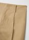 Straight-leg beige cotton blend trousers regular fit_5