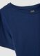 Blue pure cotton short-sleeve T-shirt_1
