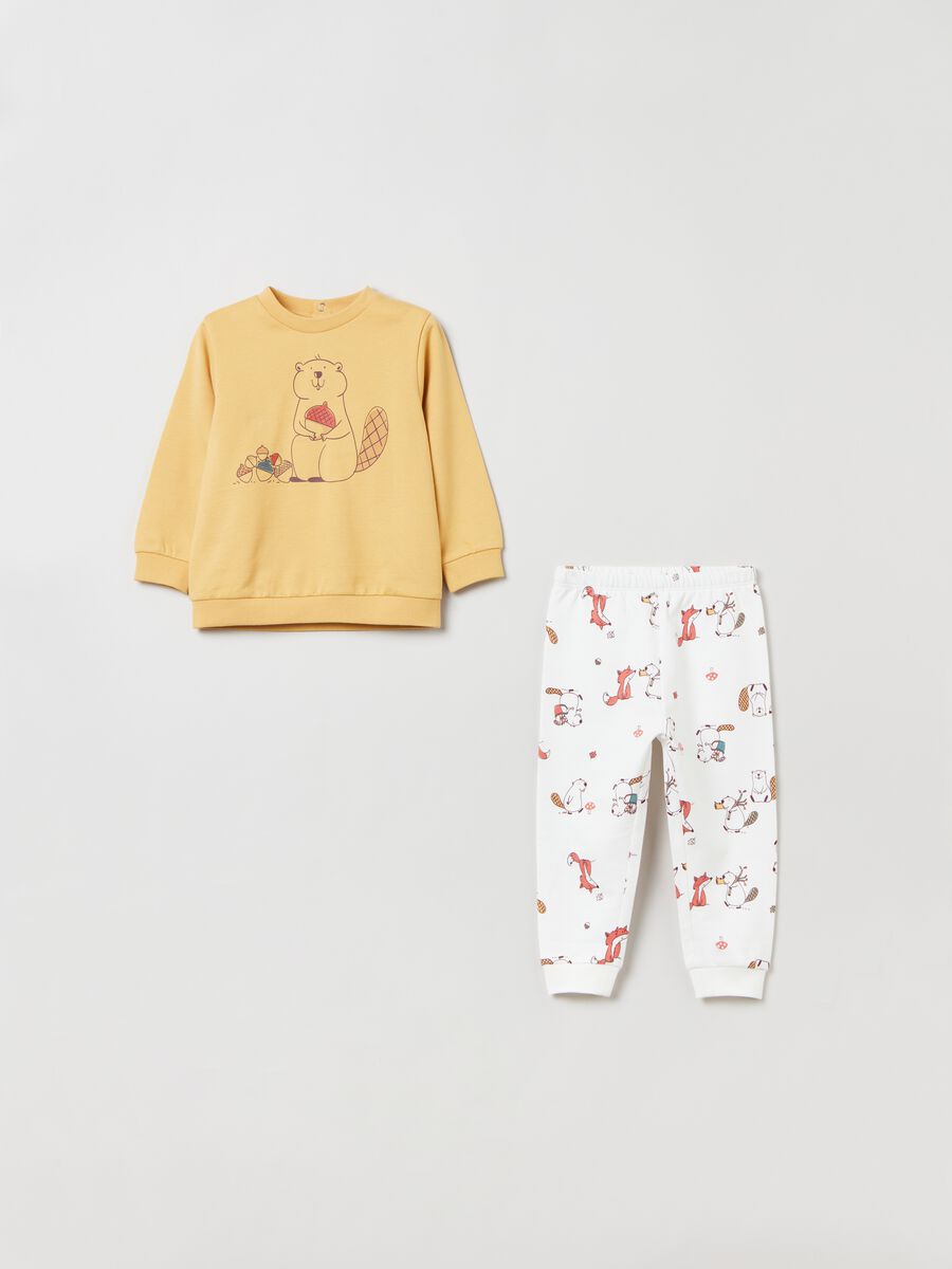 Pijama de algodón con estampado_0