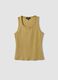 Yellow stretch cotton vest top, regular fit_4