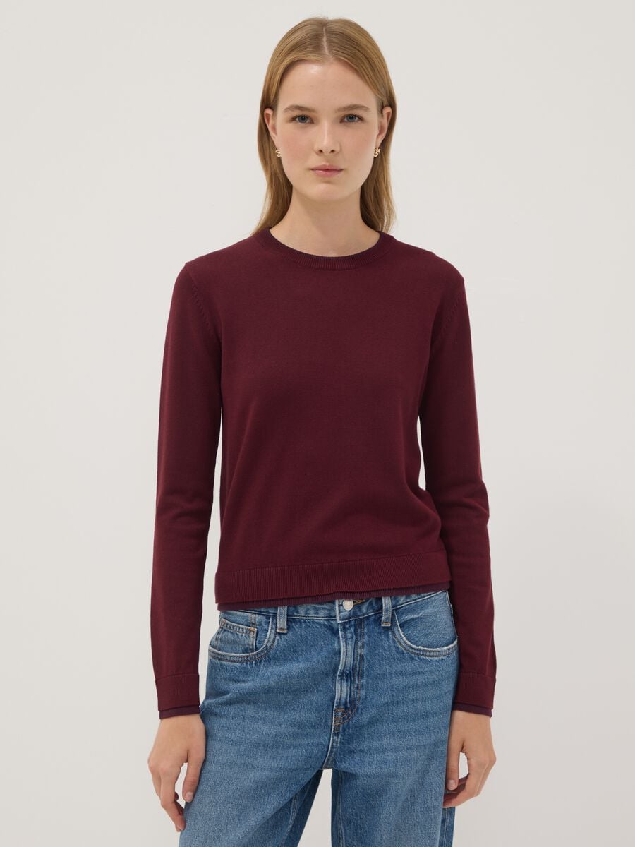 Rotes Longsleeve aus Viskosemix_1