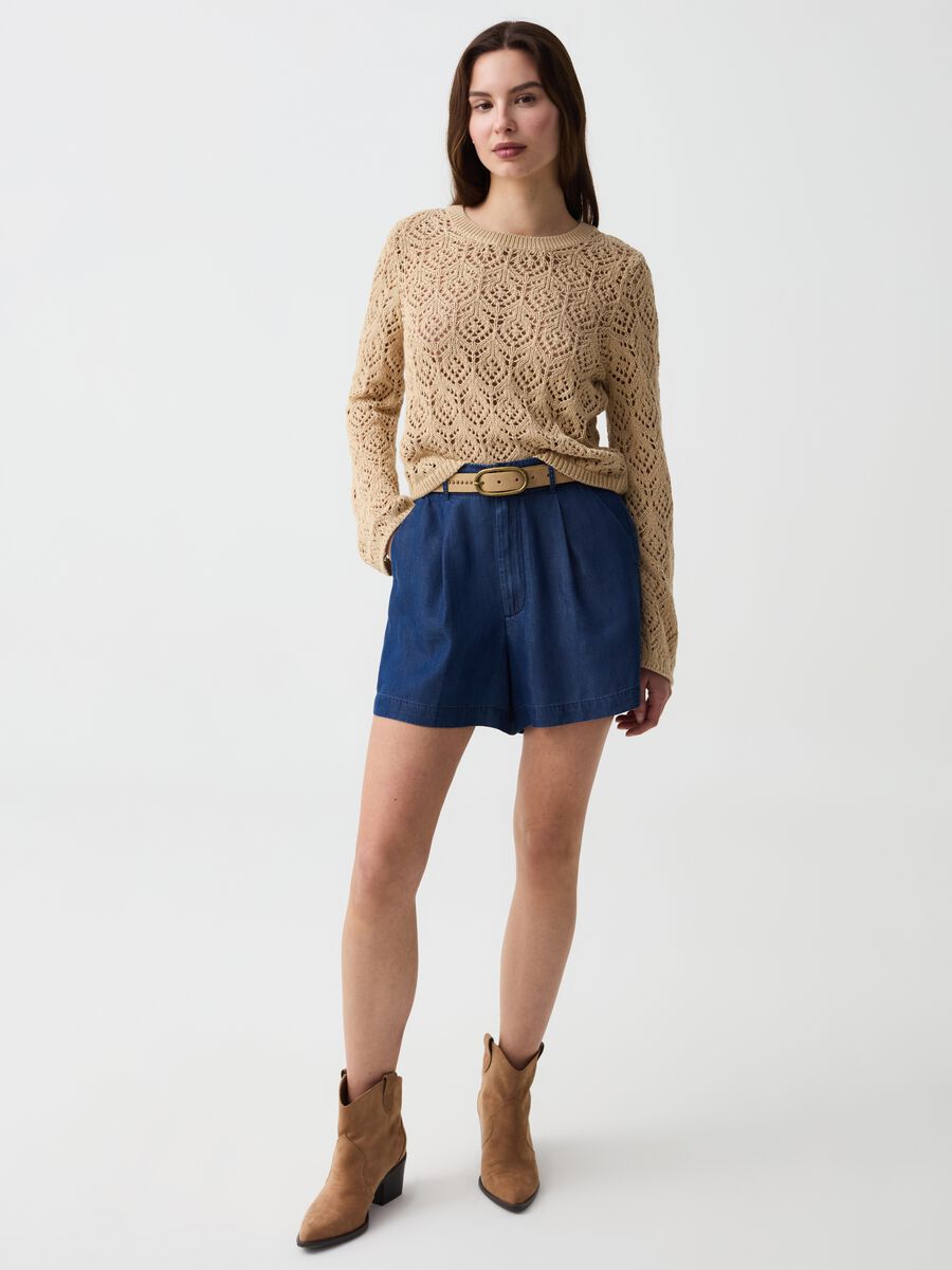 Crochet top with long sleeves_1