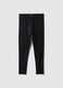 Schwarze Skinny-Fit-Leggings aus Stretch-Baumwolle_4