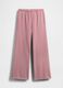 Women's Pink Trousers in Cotton and Polyester Blend_5